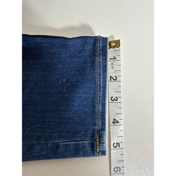 L'Agence Margot Skinny High Rise Neptune Jeans Sz 28 Black Satin Side Stripe USA - Picture 9 of 15